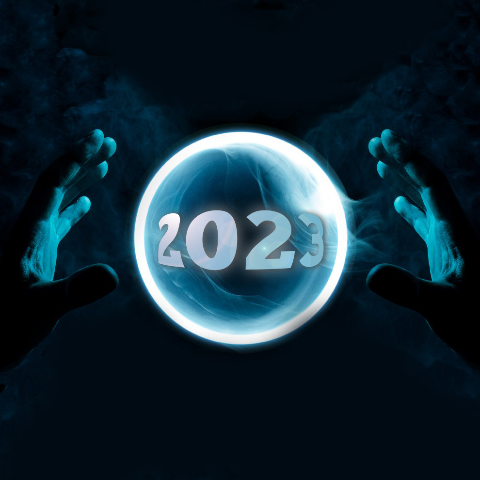 chrystal ball with 2023 prediction